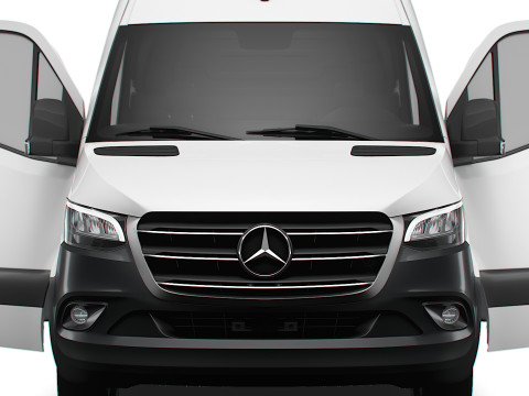 Mercedes Benz Sprinter L2H2 RWD HQ Interior 2025 3D Model