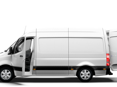 Mercedes Benz Sprinter L2H2 RWD HQ Interior 2025 3D Model