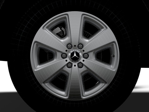 Mercedes Benz Sprinter L2H2 RWD HQ Interior 2025 3D Model