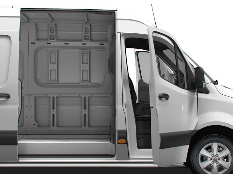 Mercedes Benz Sprinter L3H2 RWD HQ Interior 2025 3D Model