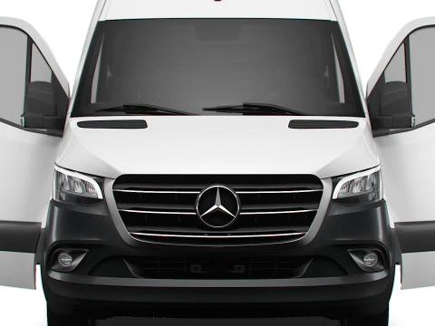 Mercedes Benz Sprinter L3H2 RWD HQ Interior 2025 3D Model