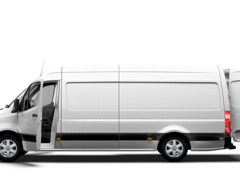 Mercedes Benz Sprinter L3H2 RWD HQ Interior 2025 3D Model