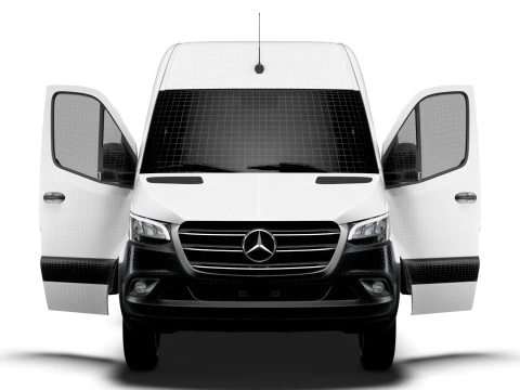 Mercedes Benz Sprinter L3H2 RWD HQ Interior 2025 3D Model