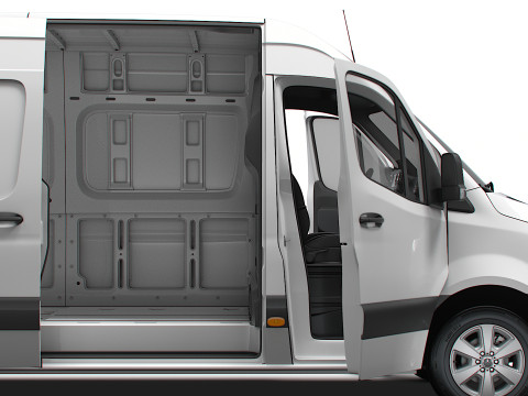 Mercedes Benz Sprinter L4H2 RWD HQ Interior 2025 3D Model