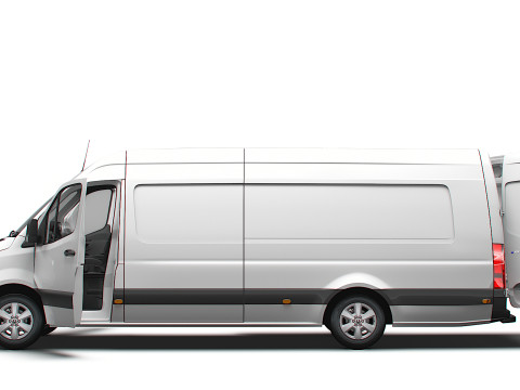 Mercedes Benz Sprinter L4H2 RWD HQ Interior 2025 3D Model