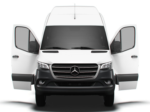 Mercedes Benz Sprinter L4H3 RWD HQ Interior 2025 3D मॉडल