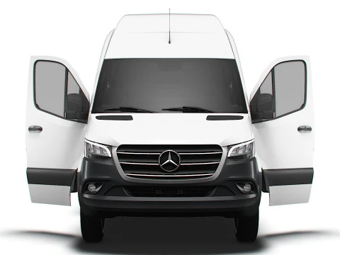 Mercedes Benz Sprinter L4H3 RWD HQ Interior 2025 3D Model