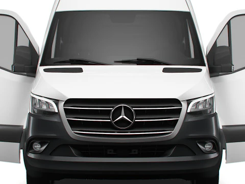 Mercedes Benz Sprinter L4H3 RWD HQ Interior 2025 3D Model