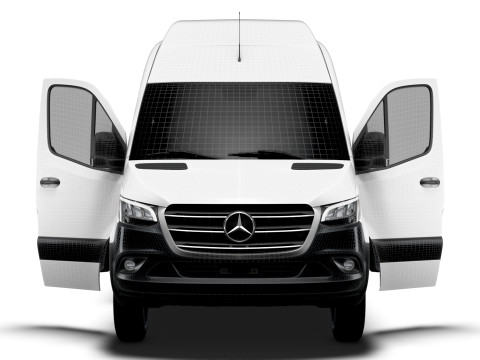 Mercedes Benz Sprinter L4H3 RWD HQ Interior 2025 3D मॉडल