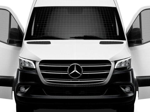 Mercedes Benz Sprinter L4H3 RWD HQ Interior 2025 3D Model