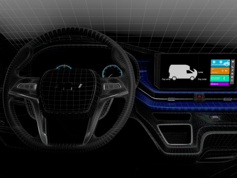 Chevrolet Express Max L1H2 HQ Interior 2025 3D Model