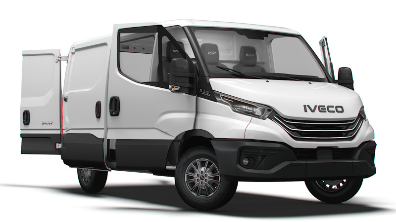 Iveco Daily Van L1H1 HQ Interior 2025 3D Model .c4d .max .obj .3ds .fbx .stl .blend