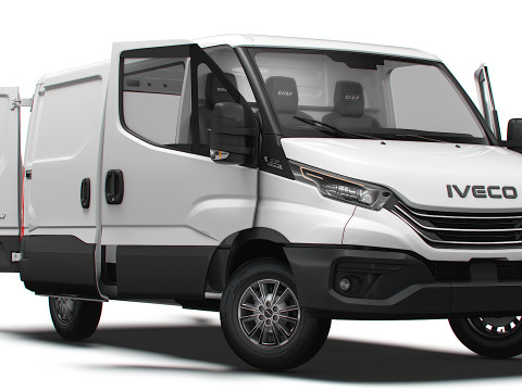 Iveco Daily Van L1H1 HQ Interior 2025 Modello 3D