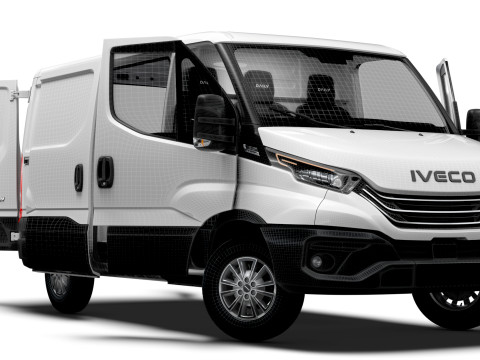 Iveco Daily Van L1H1 HQ Interior 2025 3D Model