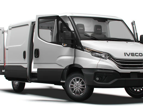 Iveco Daily Van L2H1 HQ Interior 2025 Modelo 3D