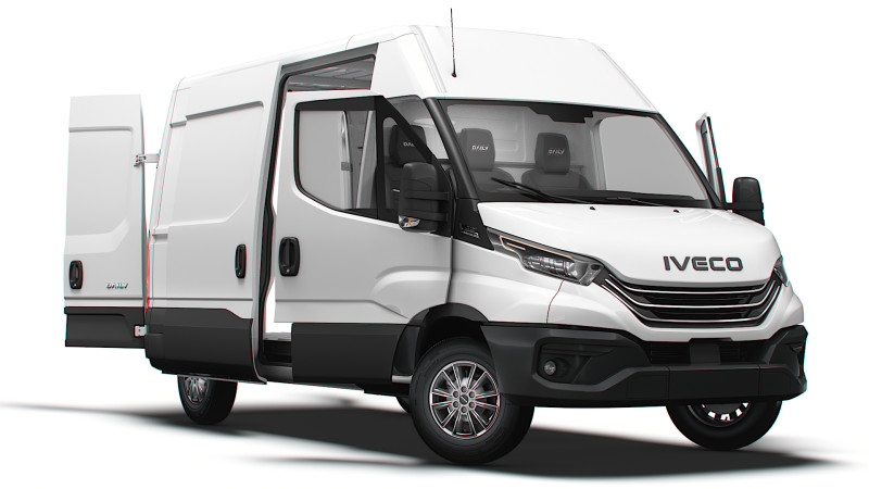 Iveco Daily Van L2H2 HQ Interior 2025 3D 模型 .c4d .max .obj .3ds .fbx .stl .blend 