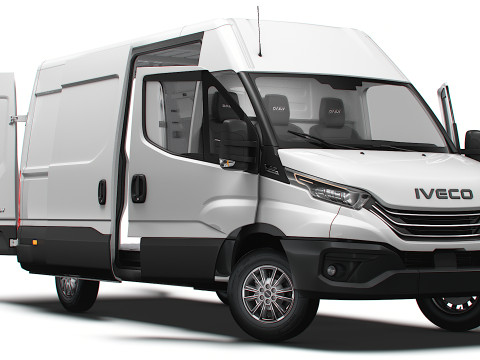 Iveco Daily Van L3H2 HQ Interior 2025 Model 3D