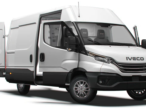Iveco Daily Van L3H2 HQ Interior 2025 Modelo 3D
