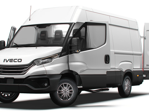 Iveco Daily Van L3H2 HQ Interior 2025 3D Model