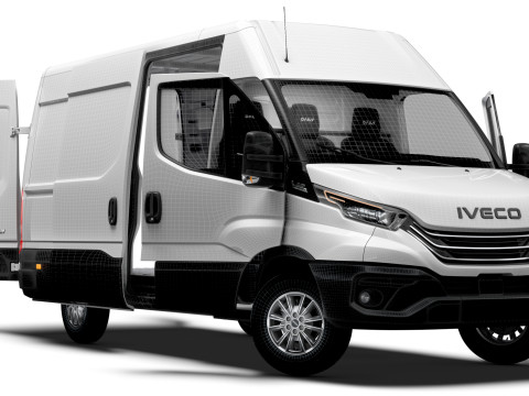Iveco Daily Van L3H2 HQ Interior 2025 3D Model