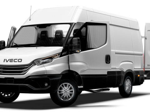 Iveco Daily Van L3H2 HQ Interior 2025 3D Model