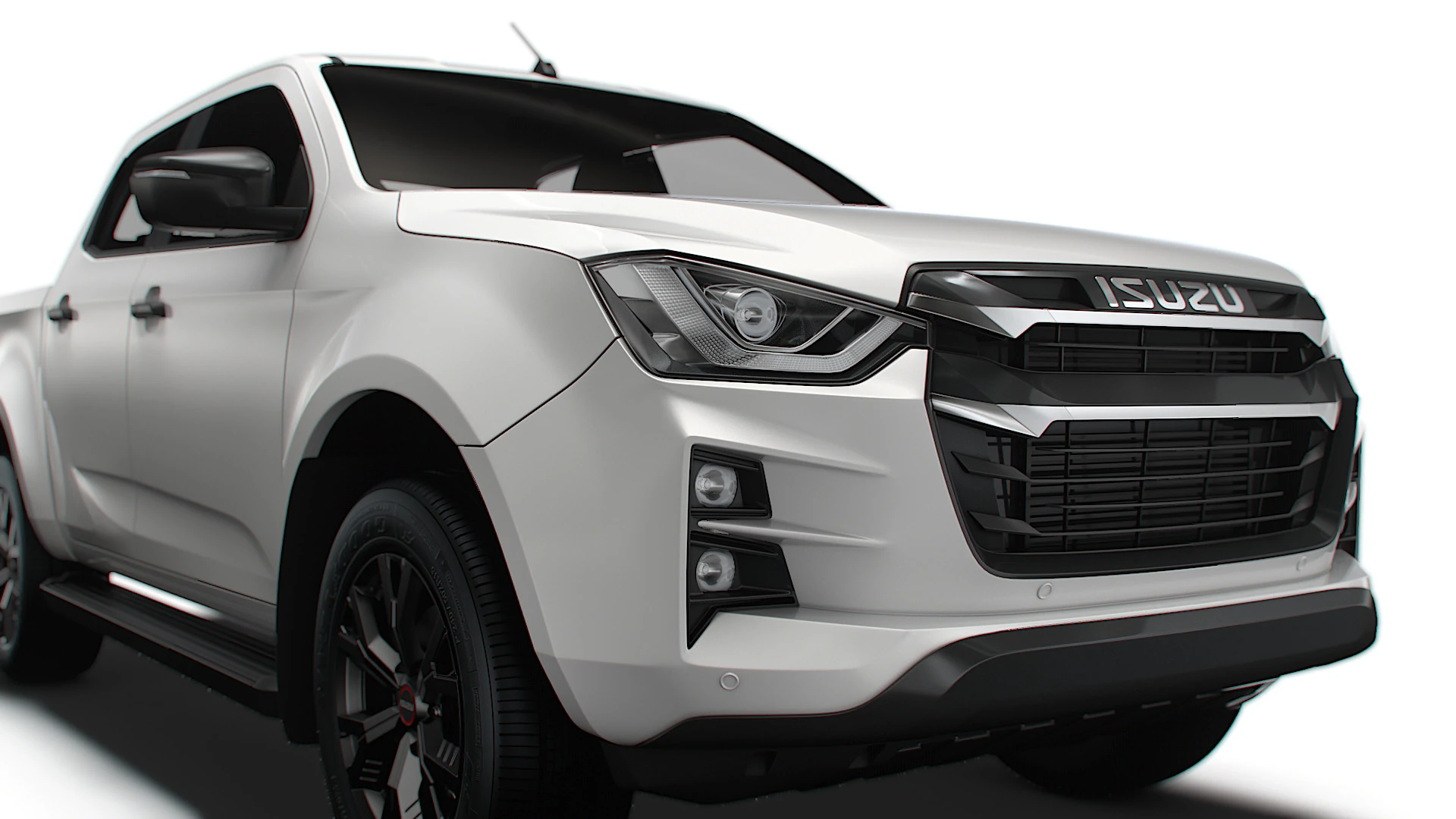 Isuzu D Max V Cross 2023 3D Model .c4d .max .obj .3ds .fbx .stl .blend 