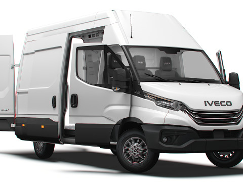Iveco Daily Van L3H3 HQ Interior 2025 3D Model