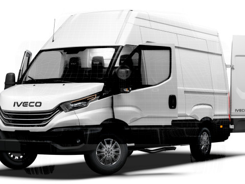Iveco Daily Van L3H3 HQ Interior 2025 3D 모델
