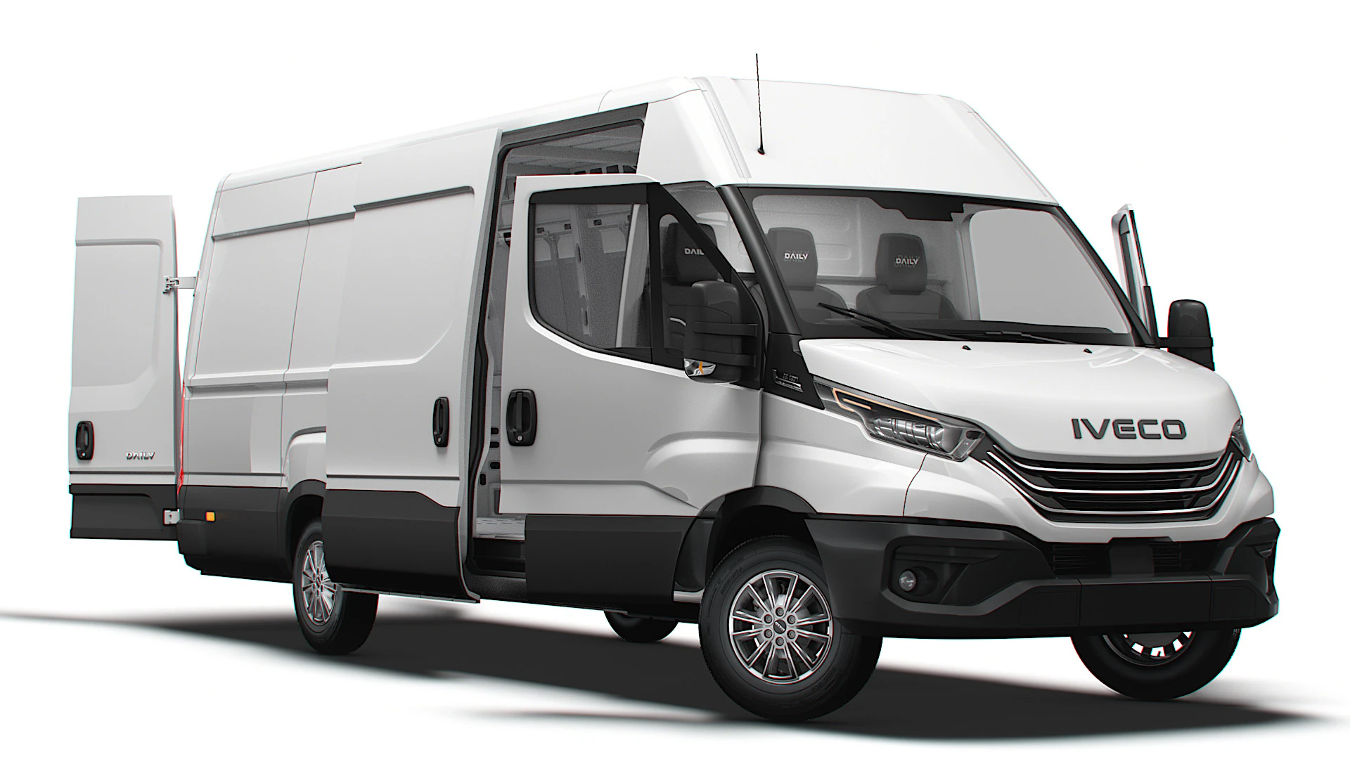 Iveco Daily Van L4H2 HQ Interior 2025 3D Model .c4d .max .obj .3ds .fbx .stl .blend 
