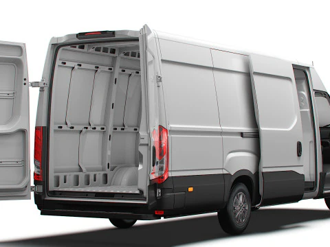 Iveco Daily Van L4H2 HQ Interior 2025 3D Model