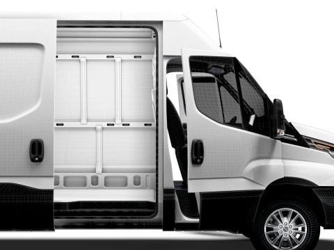 Iveco Daily Van L4H2 HQ Interior 2025 3D Model