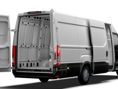 Iveco Daily Van L4H2 HQ Interior 2025 3D Model