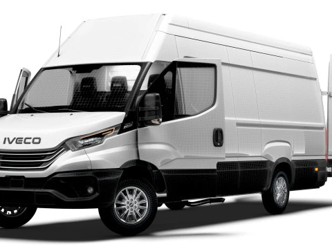 Iveco Daily Van L4H3 HQ Interior 2025 Modelo 3D