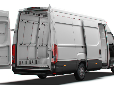 Iveco Daily Van L5H2 HQ Interior 2025 3D 模型