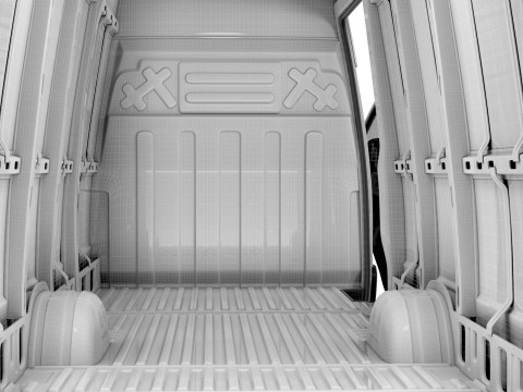 Iveco Daily Van L5H2 HQ Interior 2025 3D 模型