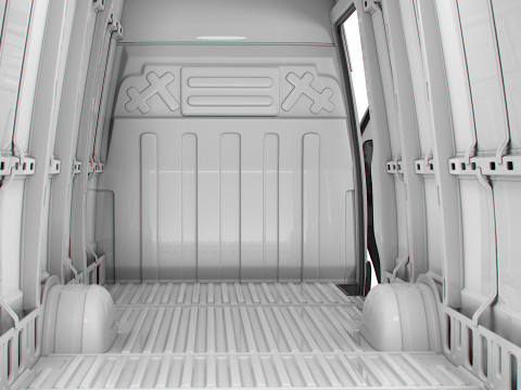 Iveco Daily Van L5H3 HQ Interior 2025 3D Model