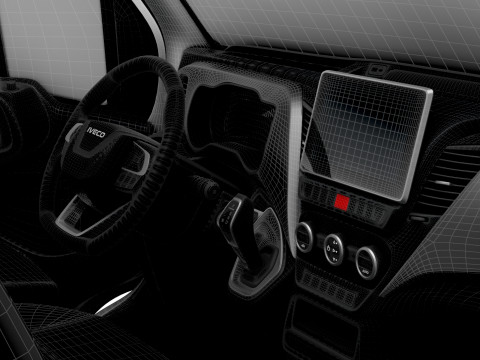 Iveco Daily Van L5H3 HQ Interior 2025 3D Model