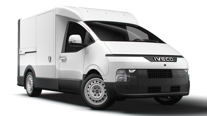 Iveco eMoovy Chassis Cab 2024 Model 3D .c4d .max .obj .3ds .fbx .stl .blend