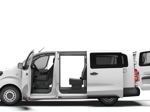 Fiat Scudo CombiVan L3 HQ Interior 2025 Modello 3D