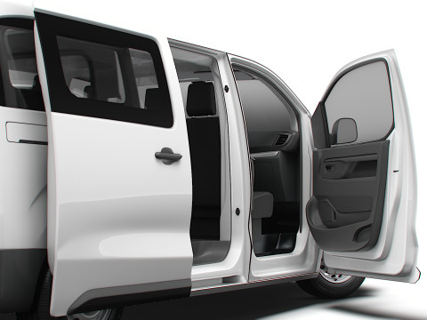 Fiat Scudo CombiVan L3 HQ Interior 2025 Modello 3D