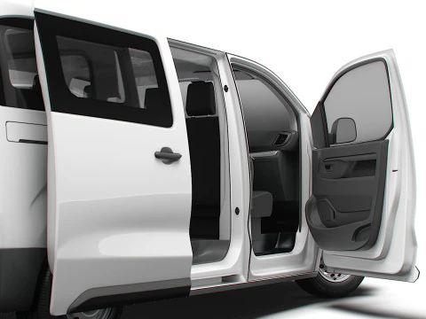 Fiat Scudo CombiVan L3 HQ Interior 2025 3D Model