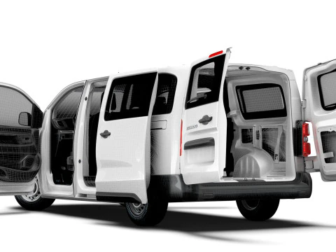Fiat Scudo CombiVan L3 HQ Interior 2025 3D Model