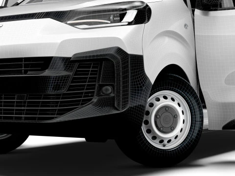 Fiat Scudo CombiVan L3 HQ Interior 2025 3D Model