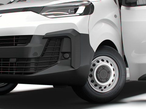 Fiat Scudo Tailgate Van L2 HQ Interior 2025 Modelo 3D