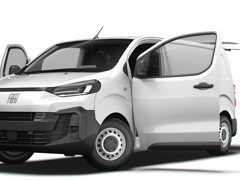 Fiat Scudo Tailgate Van L2 HQ Interior 2025 Modelo 3D