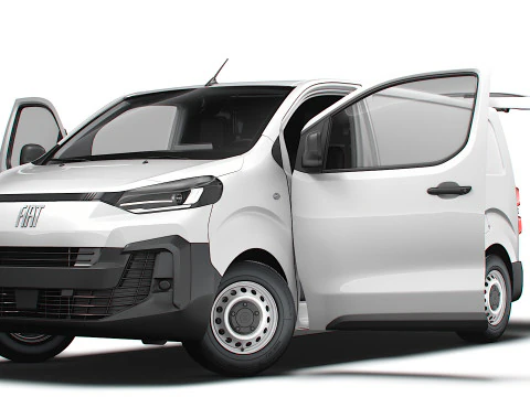 Fiat Scudo Tailgate Van L2 HQ Interior 2025 3D Model