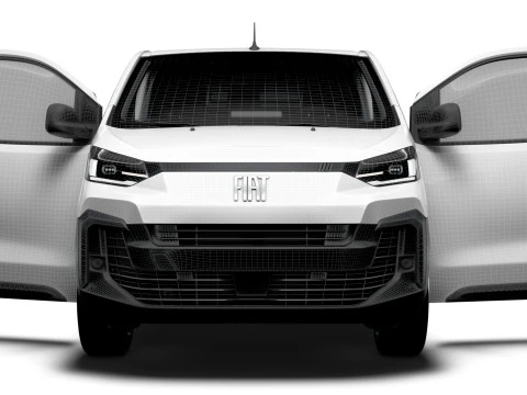 Fiat Scudo Tailgate Van L2 HQ Interior 2025 3D Model