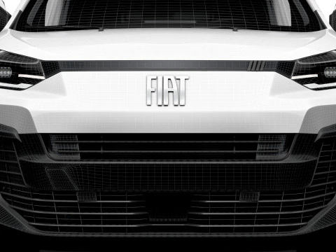 Fiat Scudo Tailgate Van L2 HQ Interior 2025 3D Model