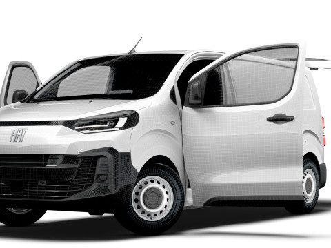 Fiat Scudo Tailgate Van L2 HQ Interior 2025 Modelo 3D