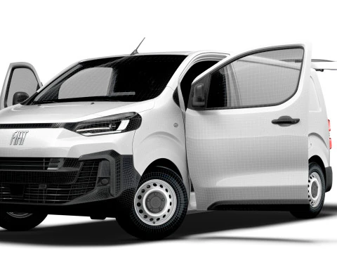 Fiat Scudo Tailgate Van L2 HQ Interior 2025 3D Model